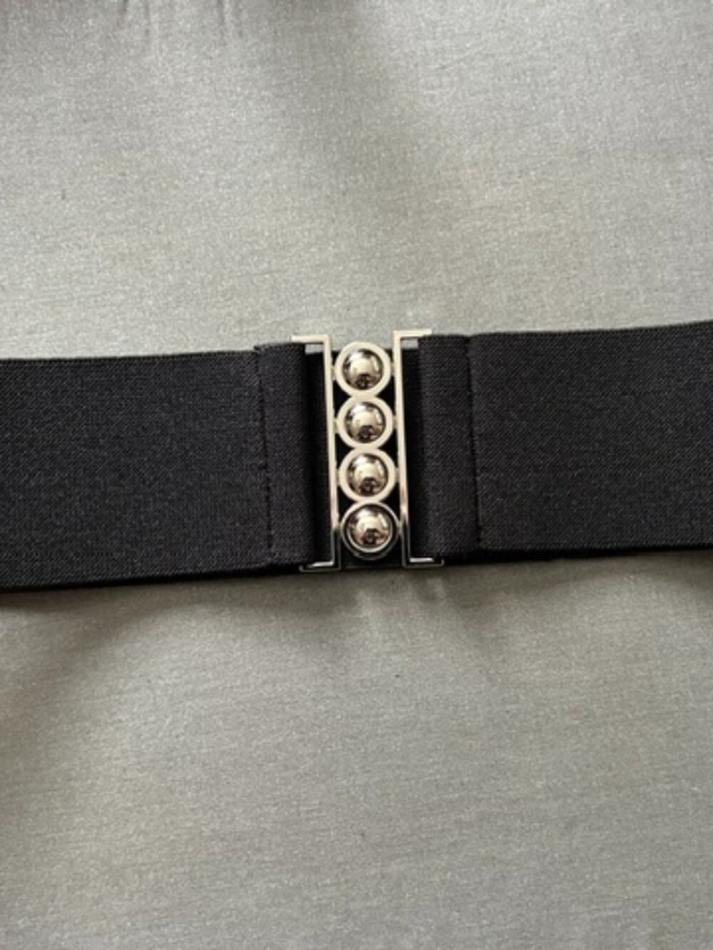 Set of 5 Retro-style Fabric Stretch Belts -PLUS SIZE